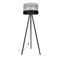 Lámpara de pie CORAL 1xE27/60W/230V wengué/negro/gris/dorado