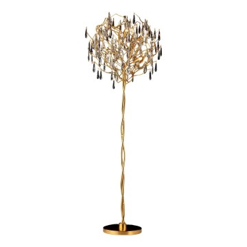 Lámpara de pie de cristal 5xG9/40W/230V dorado
