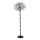 Lámpara de pie de cristal 5xG9/40W/230V negro