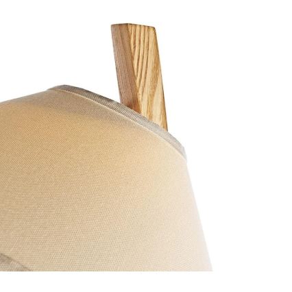 Lámpara de pie de madera 1xE27/60W/230V madera maciza/fresno