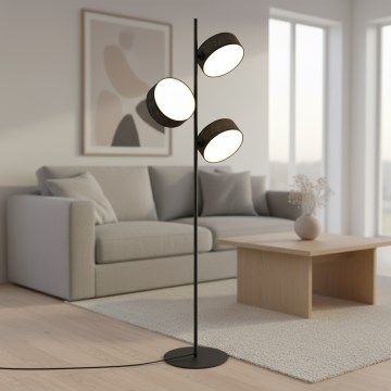 Lámpara de pie DRUMZ 3xE14/10W/230V negra