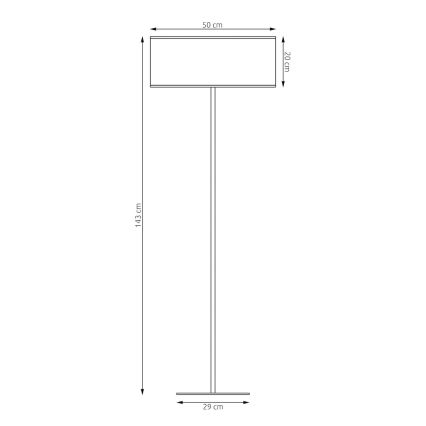 Lámpara de pie ECO 1xE27/15W/230V beige/ratán