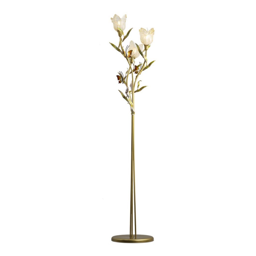 Lámpara de pie EDEN 3xE14/40W/230V cristal de Murano