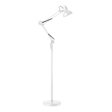 Lámpara de pie flexible AURIQ 1xE27/60W/230V 184 cm blanca
