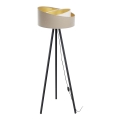 Lámpara de pie GALAXY 1xE27/60W/230V beige/blanco/wengué