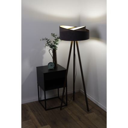 Lámpara de pie GALAXY 1xE27/60W/230V gris/wengué