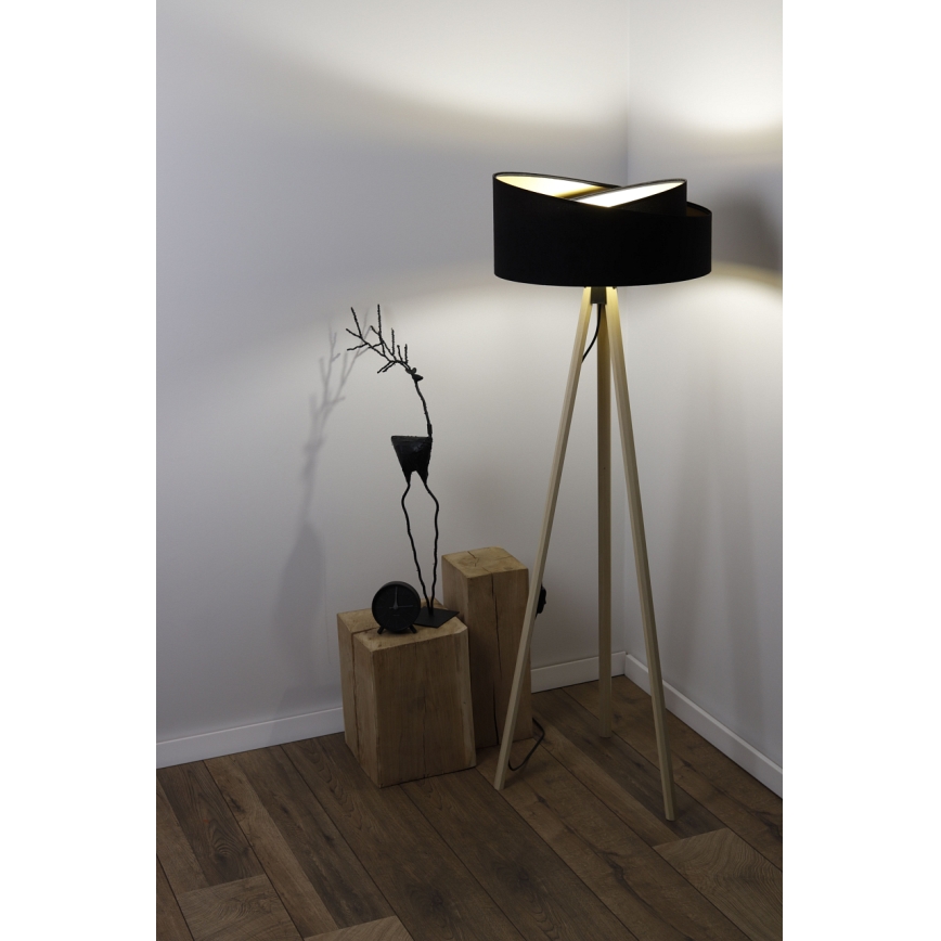Lámpara de pie GALAXY 1xE27/60W/230V negro/beige