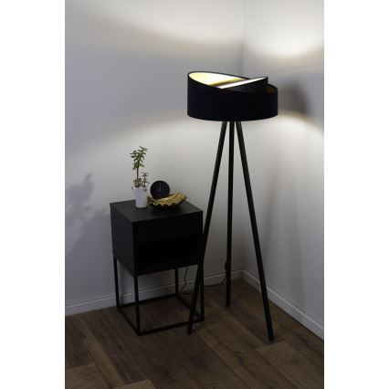 Lámpara de pie GALAXY 1xE27/60W/230V negro/marrón