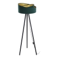 Lámpara de pie GALAXY 1xE27/60W/230V verde/wengué