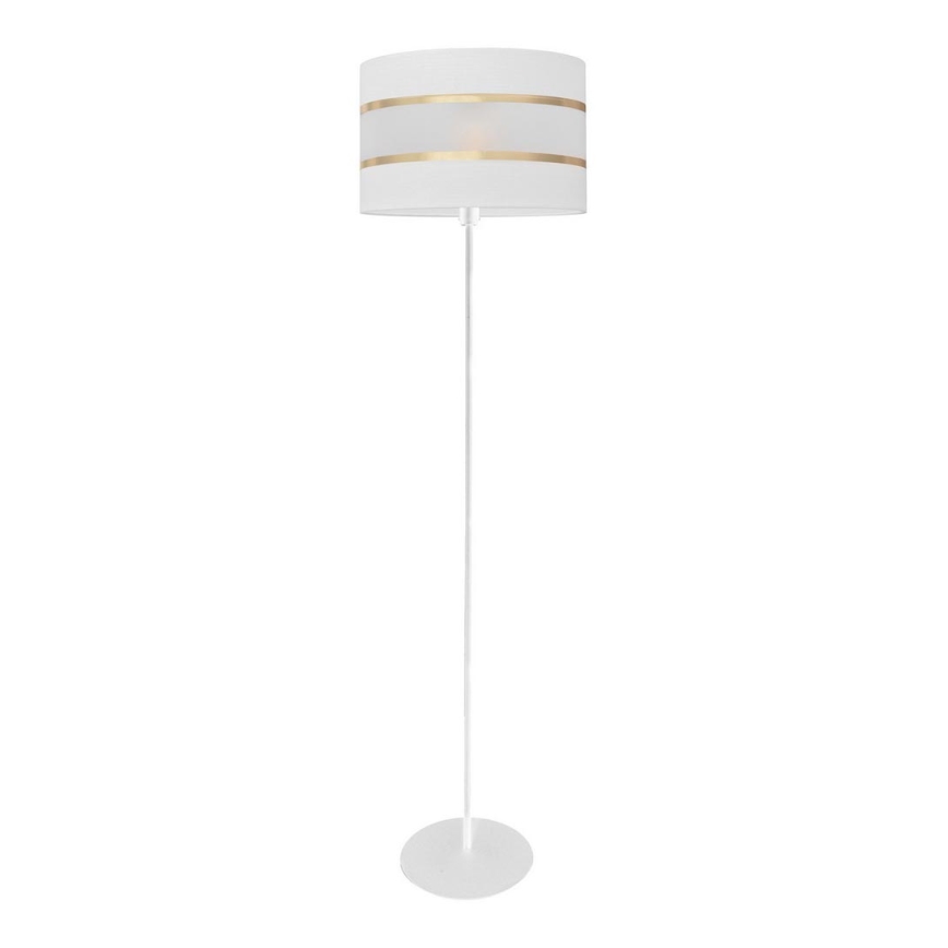 Lámpara de pie HELEN 1xE27/15W/230V blanco/dorado