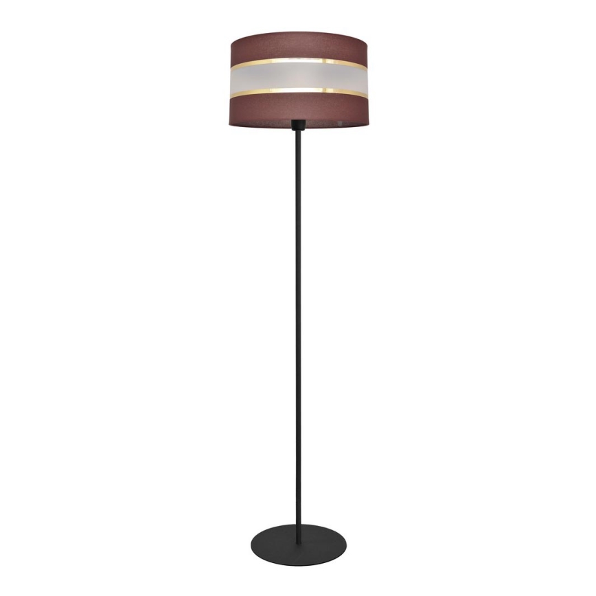Lámpara de pie HELEN 1xE27/15W/230V marrón/negro/dorado