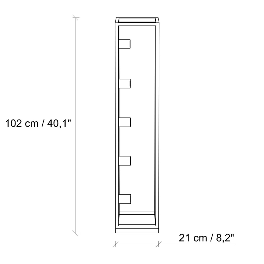 Lámpara de pie KAFES 5xE27/40W/230V dorada