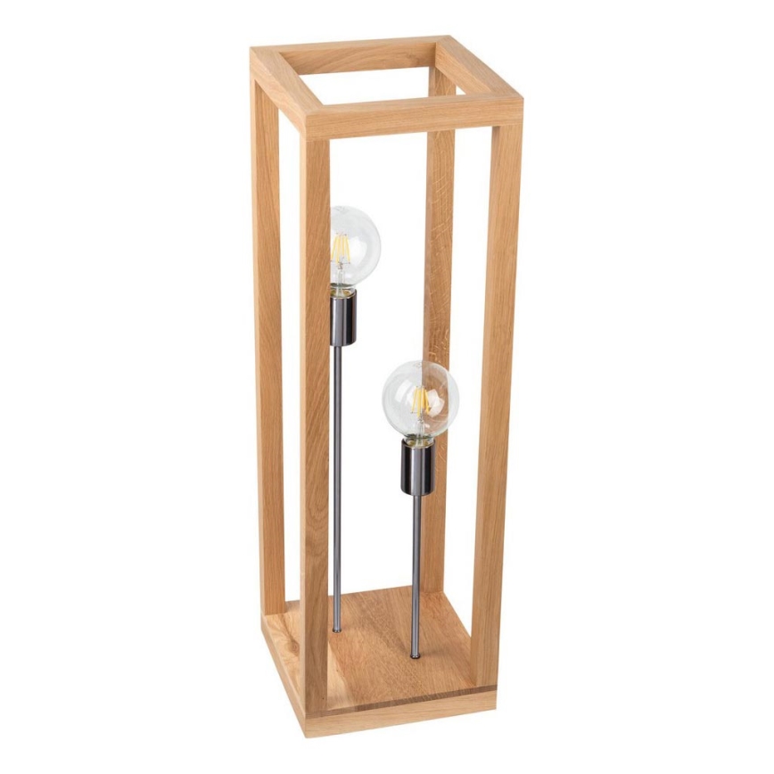 Lámpara de pie KAGO 2xE27/60W/230V roble mate