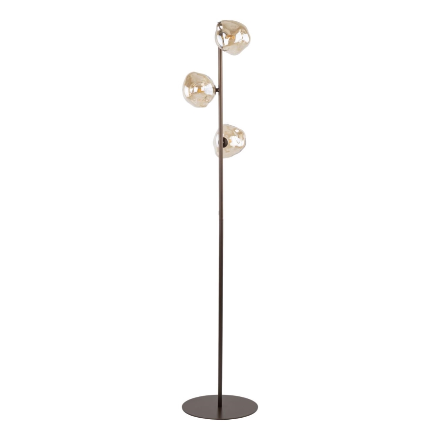 Lámpara de pie LAVA 3xG9/8W/230V bronce/beige ahumado