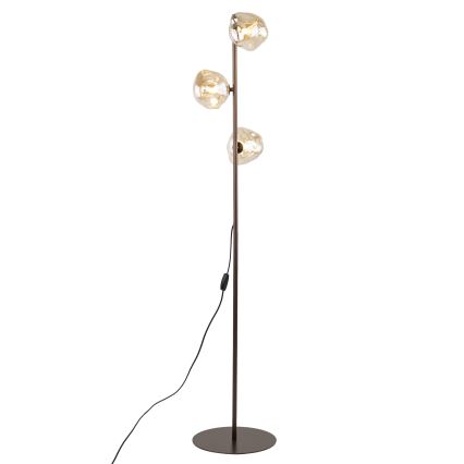 Lámpara de pie LAVA 3xG9/8W/230V bronce/beige ahumado