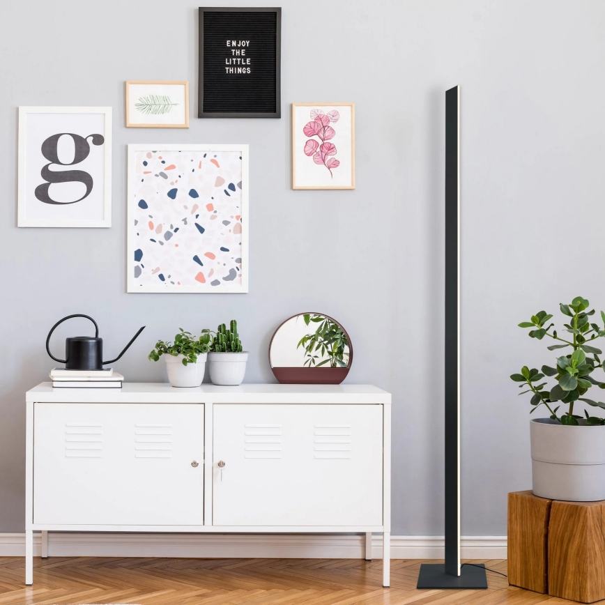 Lámpara de pie LED BERNADETTA LED/28W/230V 4000K negra