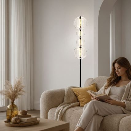 Lámpara de pie LED PLAYA LED/15W/230V negra