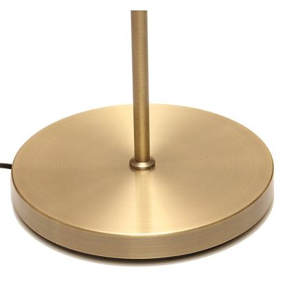 Lámpara de pie LED regulable NORA LED/25W/230V 2200/3000/4000K + LED/5W 3000K dorada + mando a distancia