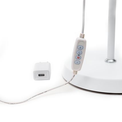 Lámpara de pie LED regulable SIGNUS LED/10W/230V 3000/4500/6500K blanco