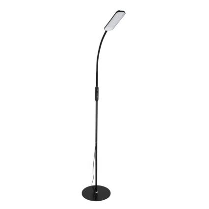 Lámpara de pie LED regulable TEILO LED/10W/230V 3000/4000/6500K negro + control remoto