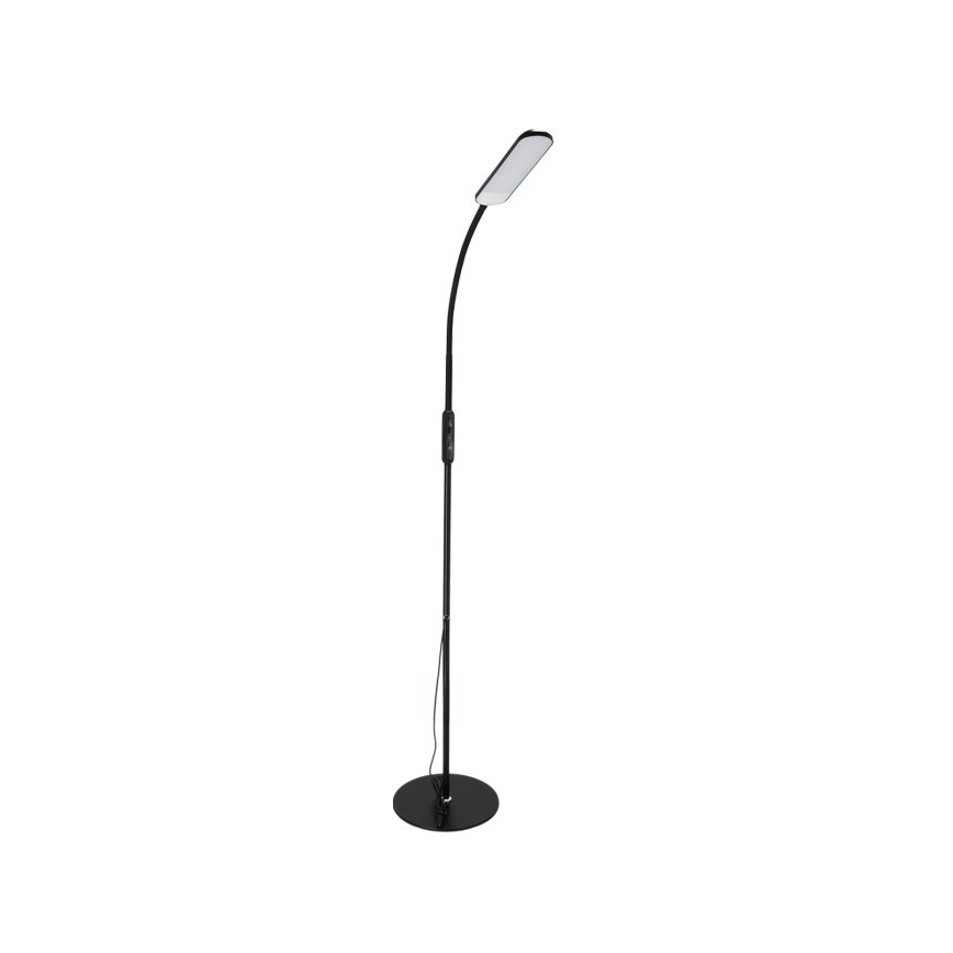 Lámpara de pie LED regulable TEILO LED/10W/230V 3000/4000/6500K negro + control remoto