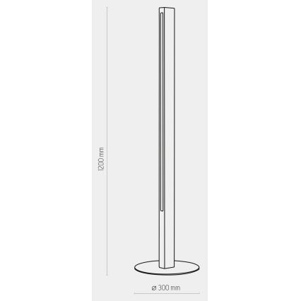 Lámpara de pie LED TEO LED/30W/230V madera