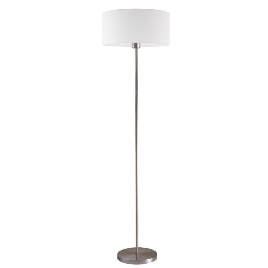 Lámpara de pie LED TUNJA 1xE27/20W/230V diámetro 38 cm cromo mate/blanco