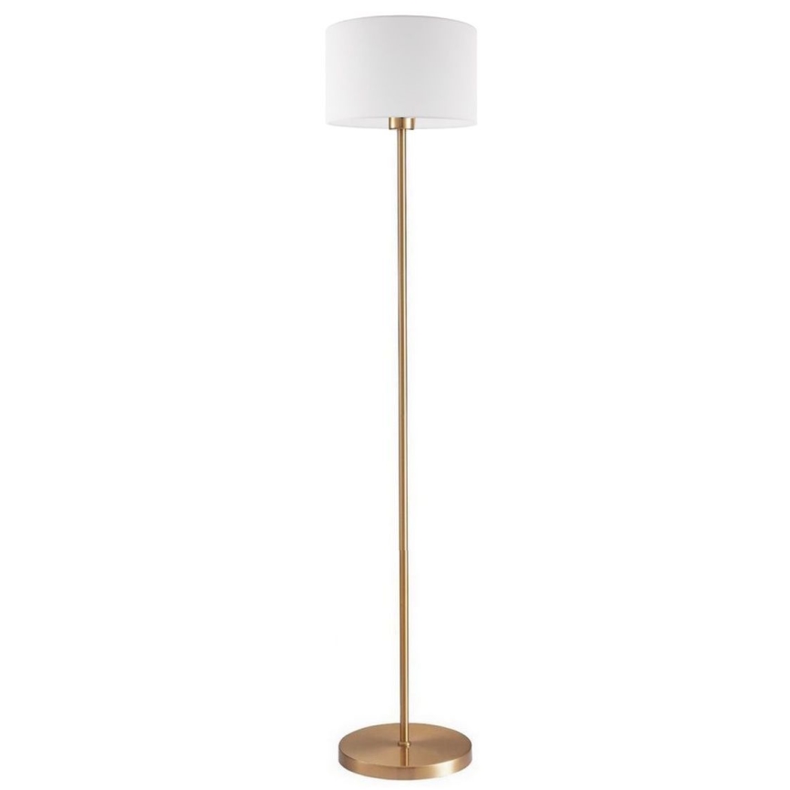 Lámpara de pie LED TUNJA 1xE27/20W/230V Ø 30 cm dorada/blanca