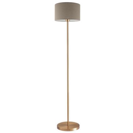Lámpara de pie LED TUNJA 1xE27/20W/230V Ø 30 cm dorada/taupe