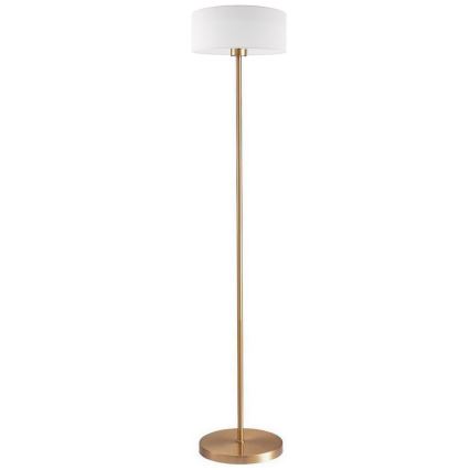 Lámpara de pie LED TUNJA 1xE27/20W/230V Ø 30 cm dorado/blanco