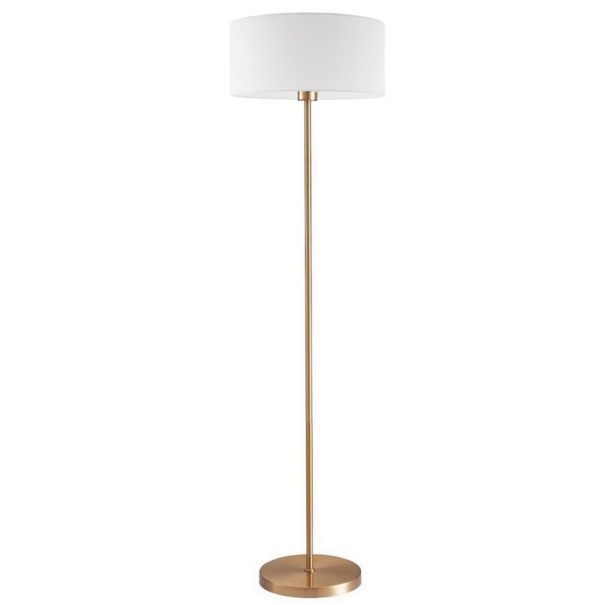 Lámpara de pie LED TUNJA 1xE27/20W/230V Ø 38 cm dorada/blanca