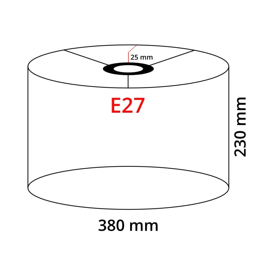 Lámpara de pie LED TUNJA 1xE27/20W/230V Ø 38 cm dorada/negra