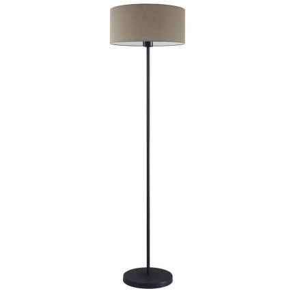 Lámpara de pie LED TUNJA 1xE27/20W/230V Ø 38 cm negra/topo