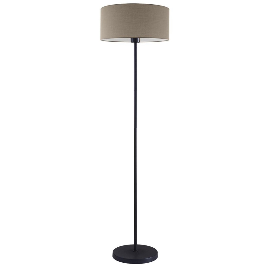 Lámpara de pie LED TUNJA 1xE27/20W/230V Ø 38 cm negra/topo