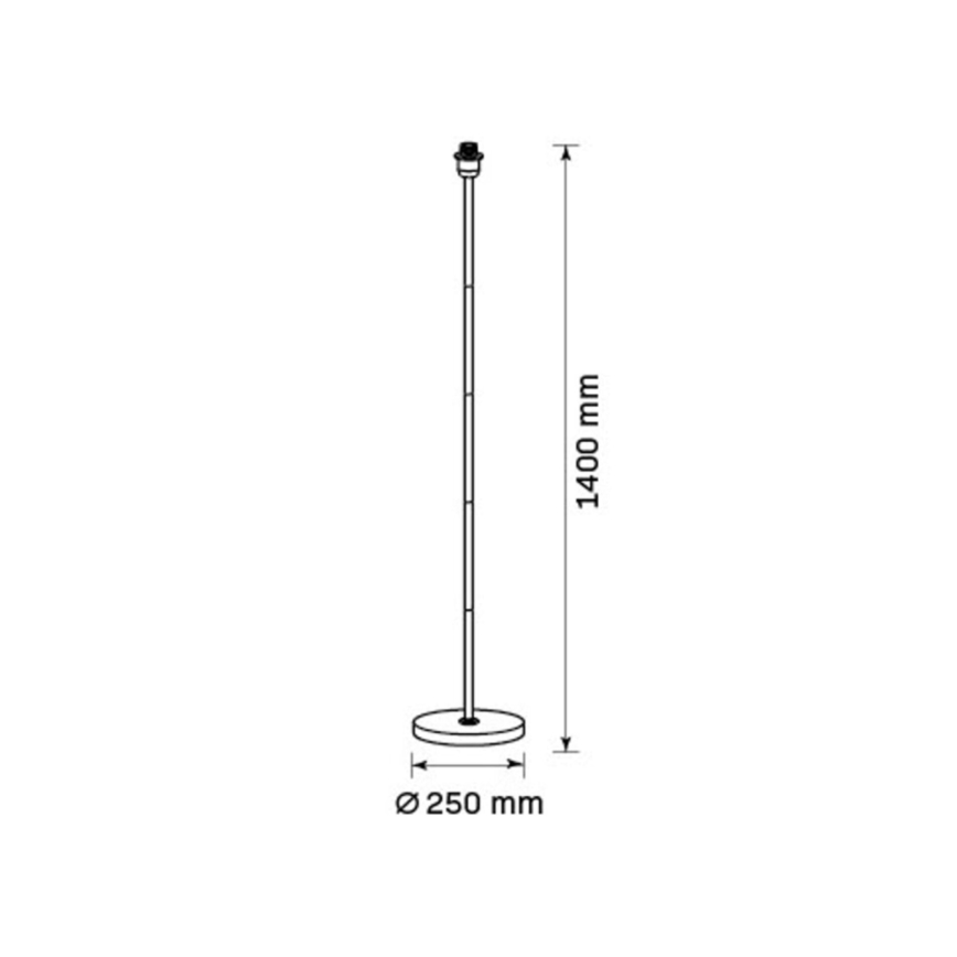 Lámpara de pie LED TUNJA 1xE27/20W/230V Ø 38 cm oro/marrón