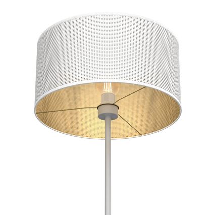 Lámpara de pie LOFT SHADE 1xE27/60W/230V blanca/dorada