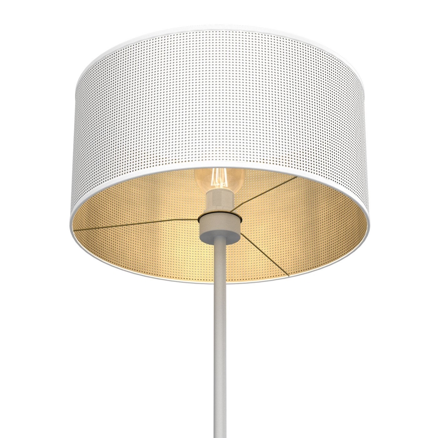 Lámpara de pie LOFT SHADE 1xE27/60W/230V blanca/dorada