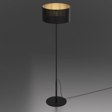 Lámpara de pie LOFT SHADE 1xE27/60W/230V negra/dorada