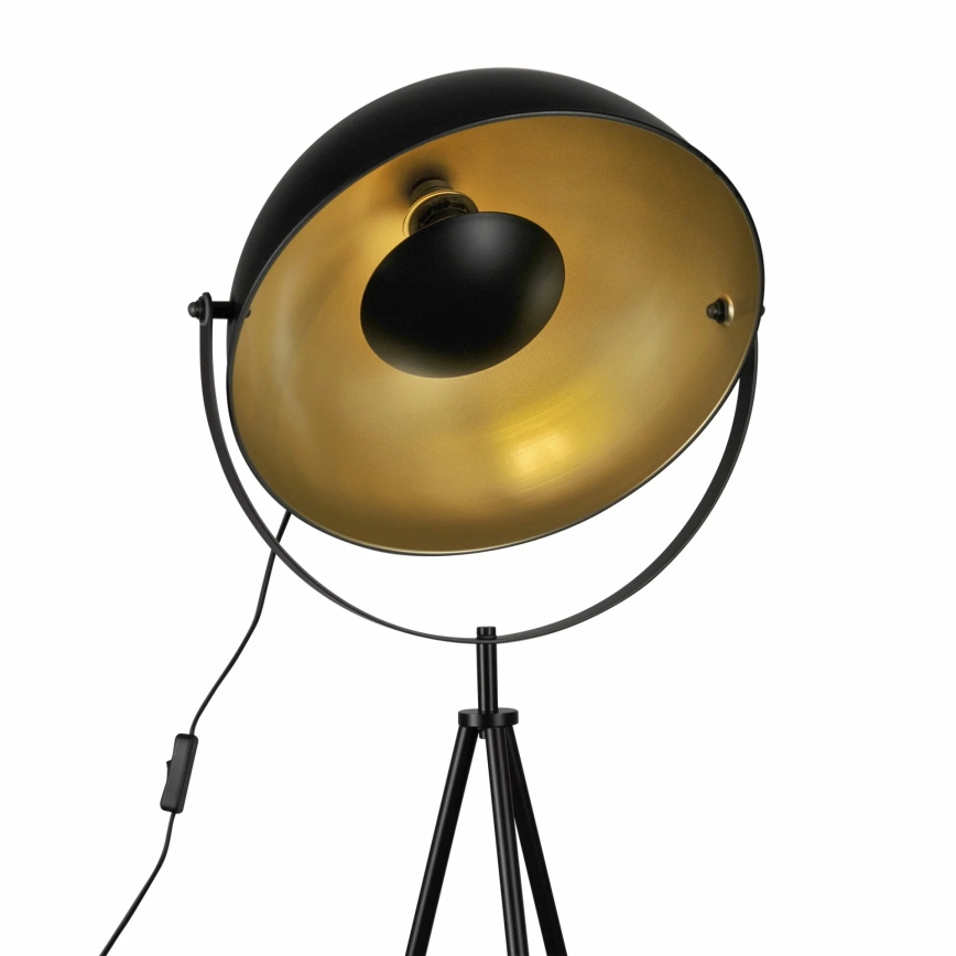 Lámpara de pie MATYLDA 1xE27/20W/230V negro/dorado