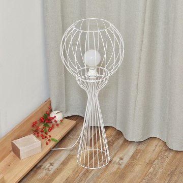 Lámpara de pie MERCURE 1xE27/15W/230V blanca