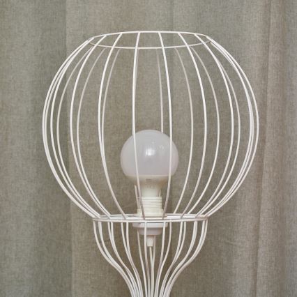 Lámpara de pie MERCURE 1xE27/15W/230V blanca