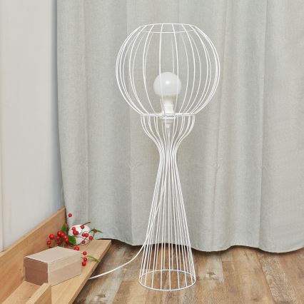 Lámpara de pie MERCURE 1xE27/15W/230V blanca