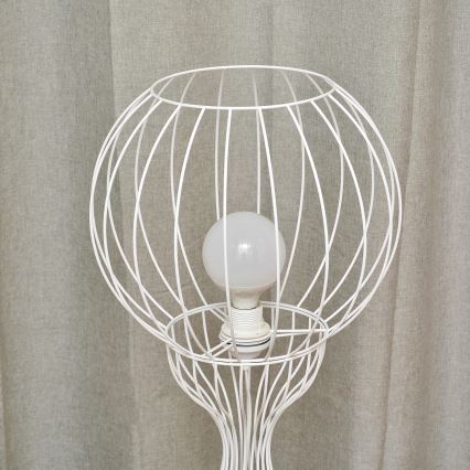 Lámpara de pie MERCURE 1xE27/15W/230V blanca
