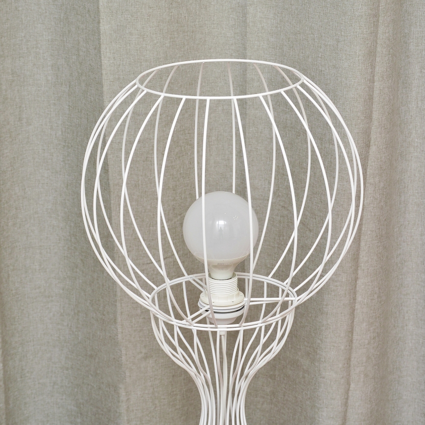 Lámpara de pie MERCURE 1xE27/15W/230V blanca