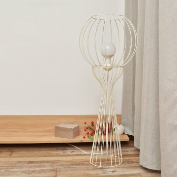 Lámpara de pie MERCURE 1xE27/15W/230V color crema