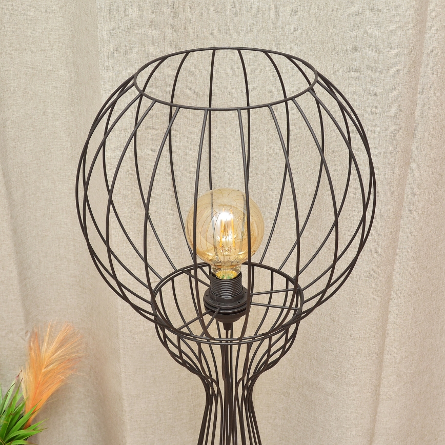 Lámpara de pie MERCURE 1xE27/15W/230V negra