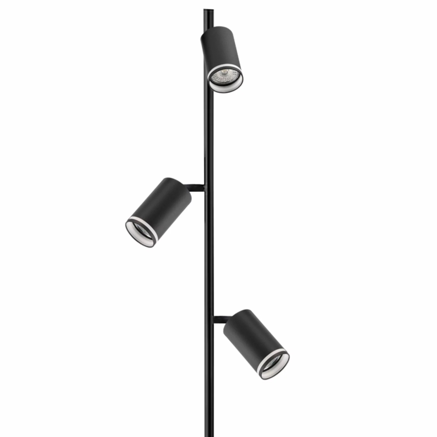 Lámpara de pie PARÍS 3xGU10/12W/230V negro