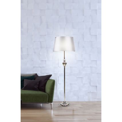 Lámpara de pie PRIMA 1xE27/60W/230V plata/cromo brillante
