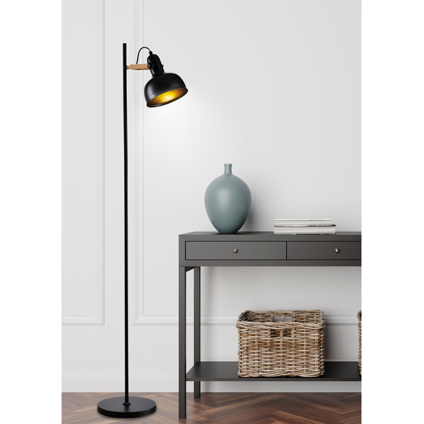 Lámpara de pie RENO 1xE27/40W/230V negra