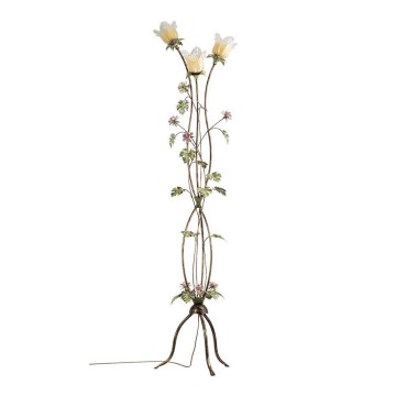 Lámpara de pie ROSALIA 3xE14/40W/230V amarillo